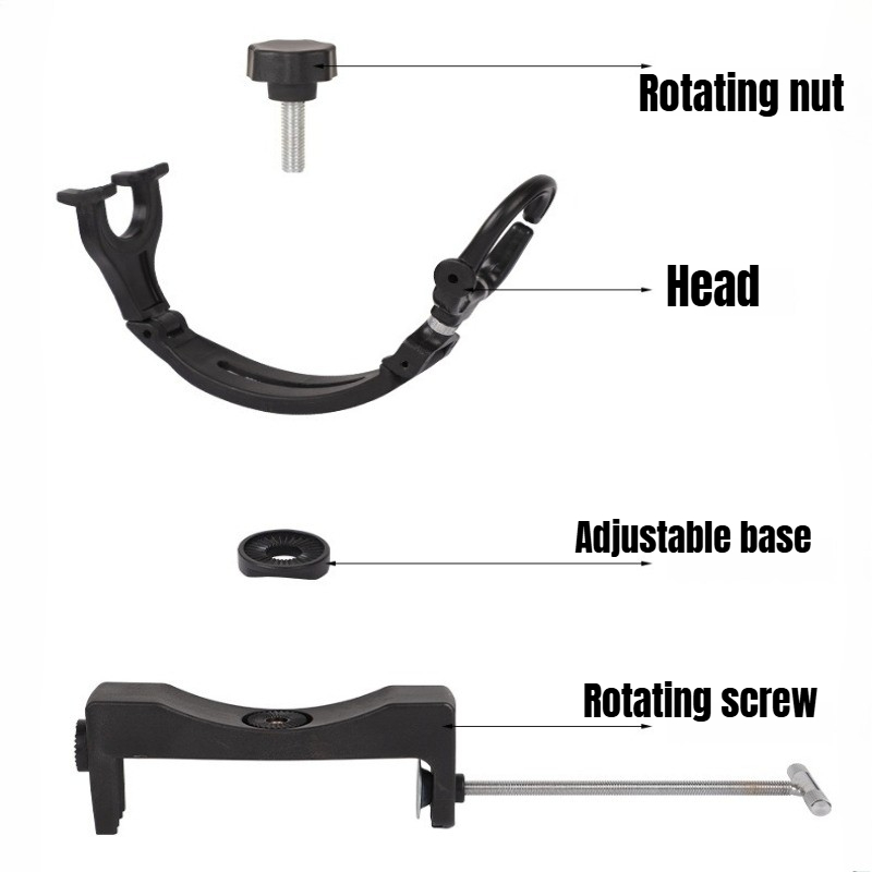 360 °   حامل قضبان صيد دوار قا - مراجعة Fishing Kayak Rod Holder وسعره